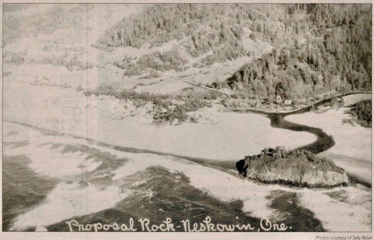 Aerial Photo showing early Neskowin in 1930s
